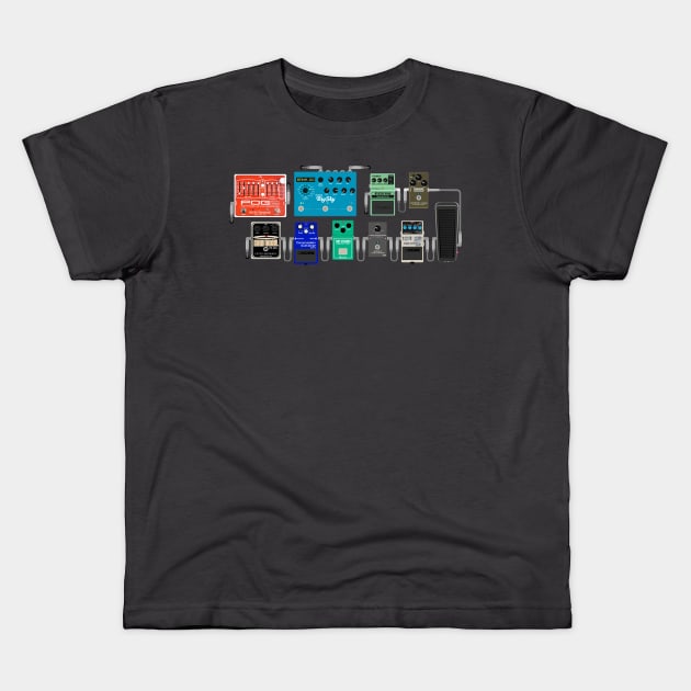 Pedal Board of the Starz Kids T-Shirt by GR8DZINE